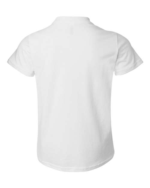 BELLA + CANVAS 3001Y, Youth Jersey Tee, White