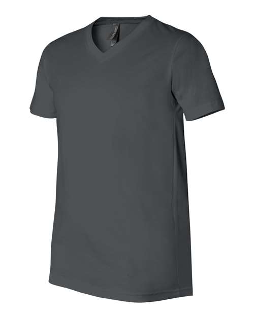 BELLA + CANVAS 3005, Unisex Jersey V-neck Tee, Asphalt