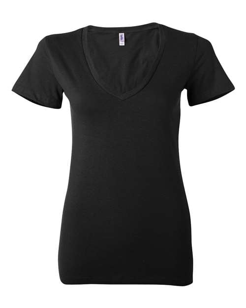 Women’s Jersey Deep V-Neck Tee - - 2259 Black 2XL 4-4.9 oz 57306 6035 Adult BELLA + CANVAS Best Selling Brands Blends Company Store Female Faves Company Store Style Guide Company Store Tops Cotton - 100% Cotton - Combed Cotton - Over 50% Cotton - Ringspun Eco Dyed Fashion T-Shirts Fitted Go To Fashion Jersey Light (Under 5 oz) Neons No Treatment No Visible Logos Polyester - Over 50% Premium Fashion Ringspun S&S Deep Deals Short Sleeves Side Seams T-Shirts T-Shirts - Premium Tear Away Tops V-Neck Womens