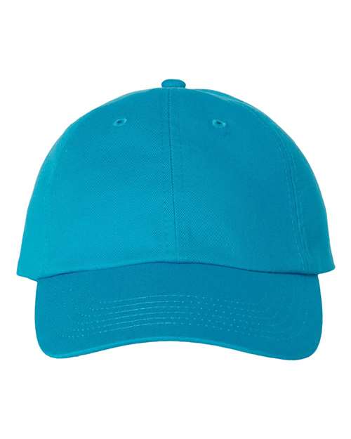 Valucap VC300A, Bio-washed Classic Dad Hat, Neon Blue