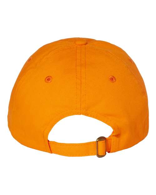 Valucap VC300A, Bio-washed Classic Dad Hat, Neon Orange