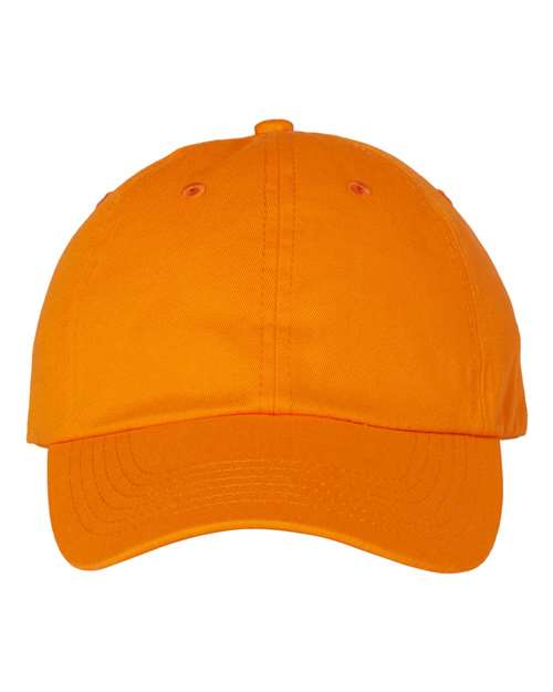 Valucap VC300A, Bio-washed Classic Dad Hat, Neon Orange