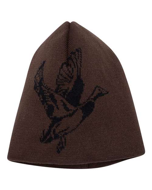 Wildlife Knit Cap - - 2458 Tobacco - Duck One Size 3521-3522 67795 Beanies DRI DUCK Headwear Mens & Unisex