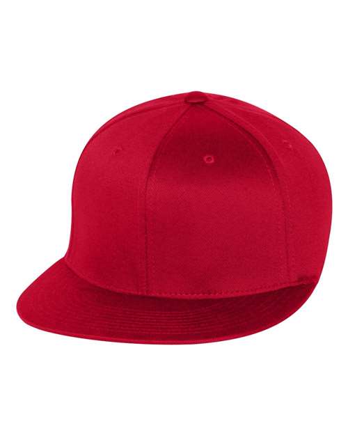 Pro-Baseball On Field Cap - - 2462 Red 6297F 89895 Adult Athletics Baseball Blends Fitness and Wellness Fitted Flat Bills Flexfit Go To Fashion Hats Headwear High Profiles Mens & Unisex No Treatment No Visible Logos Polyester Polyester - Over 50% School & Team Six-Panel Spandex Structured