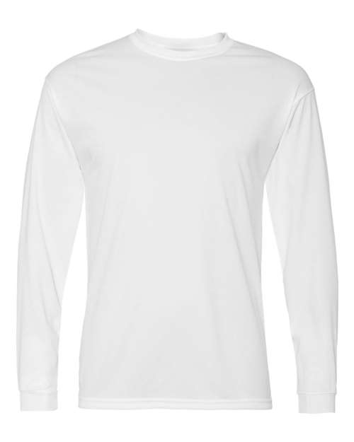 C2 Sport 5104, Unisex Performance Long Sleeve T-shirt, White