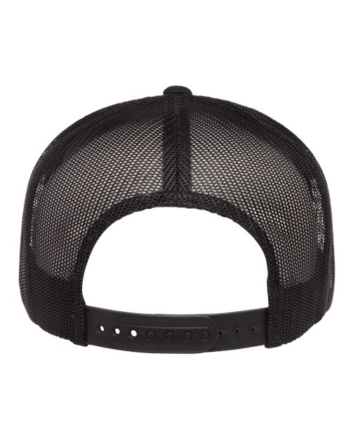 YP Classics 6006, Classic Five-panel Trucker Cap, Black
