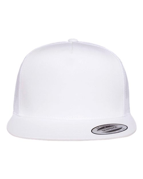 YP Classics 6006, Classic Five-panel Trucker Cap, White