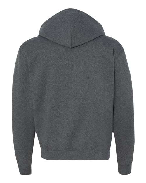 Champion S800, Unisex Powerblend Full-zip Hooded Sweatshirt, Charcoal Heather
