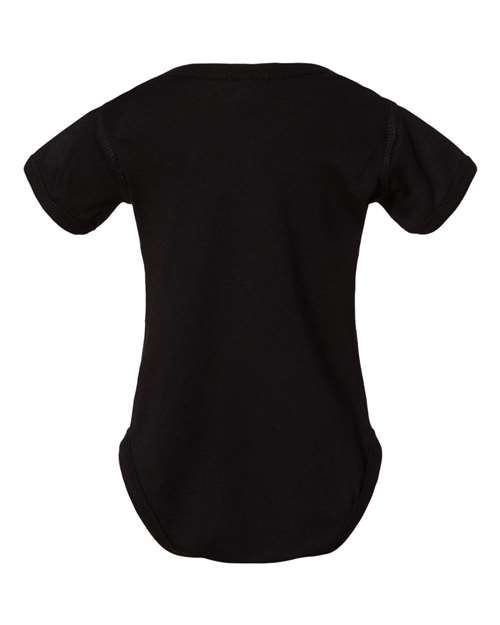 Rabbit Skins 4424, Infant Fine Jersey Bodysuit, Black