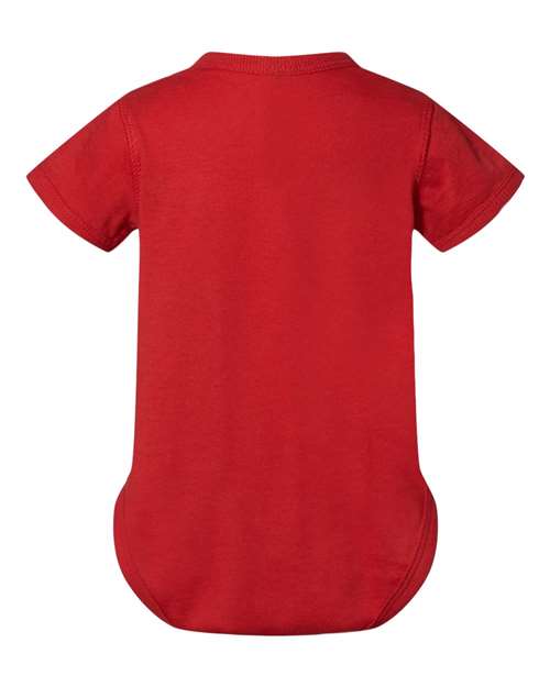Rabbit Skins 4424, Infant Fine Jersey Bodysuit, Red