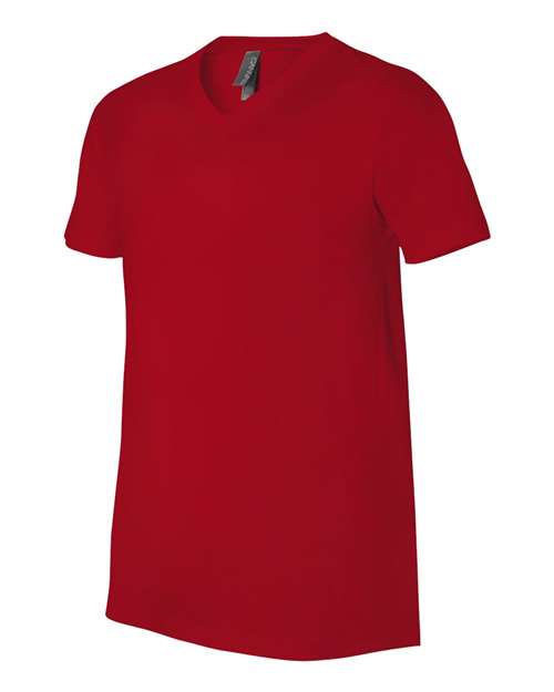 BELLA + CANVAS 3005, Unisex Jersey V-neck Tee, Red