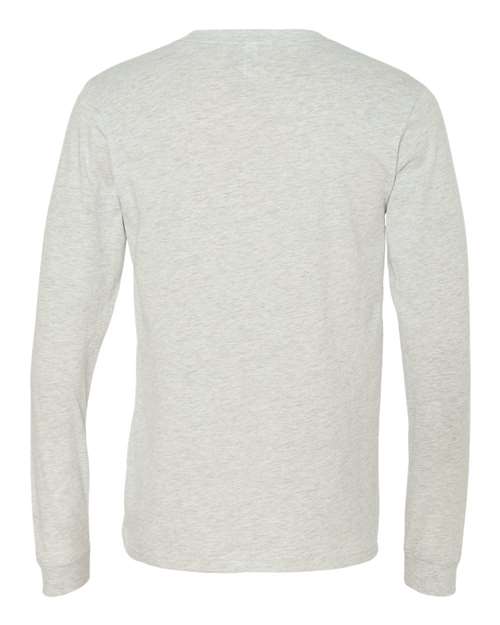 BELLA + CANVAS 3501, Unisex Jersey Long Sleeve Tee, Ash