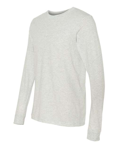 BELLA + CANVAS 3501, Unisex Jersey Long Sleeve Tee, Ash