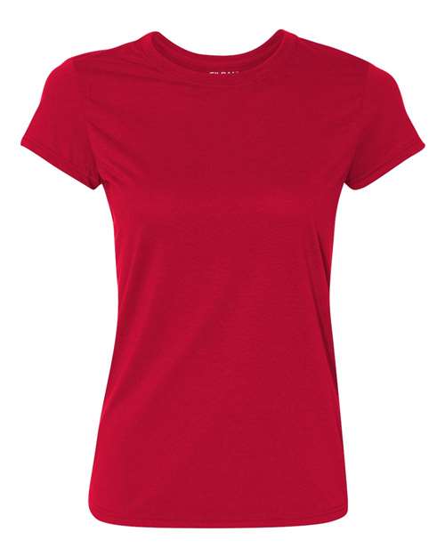Performance® Women’s T-Shirt - - 2692 Red 42000L 5-5.9 oz 82260 Activewear Antimicrobial Athletics Best Selling Brands Crewneck Fitness and Wellness Fitted Gildan Jersey Juniors Moisture-Management No Visible Logos Performance Polyester Polyester - 100% Polyester - Over 50% Regular (5-6 oz) Self Collar Short Sleeves Side Seams Snag Resistant T-Shirts T-Shirts - Premium Tear Away Tops Womens