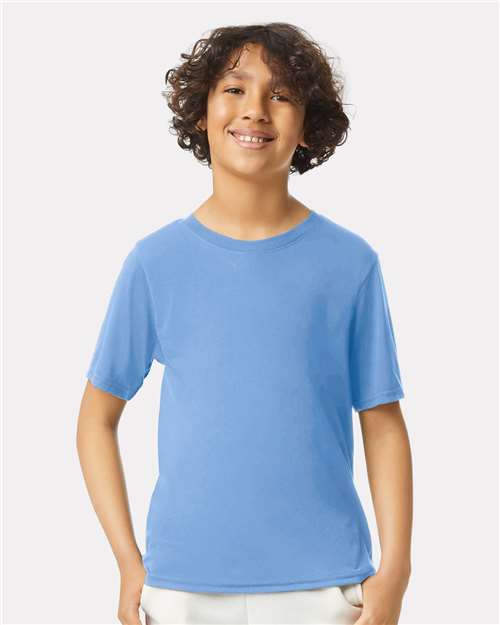 Gildan 42000B, Youth Performance T-shirt, Carolina Blue
