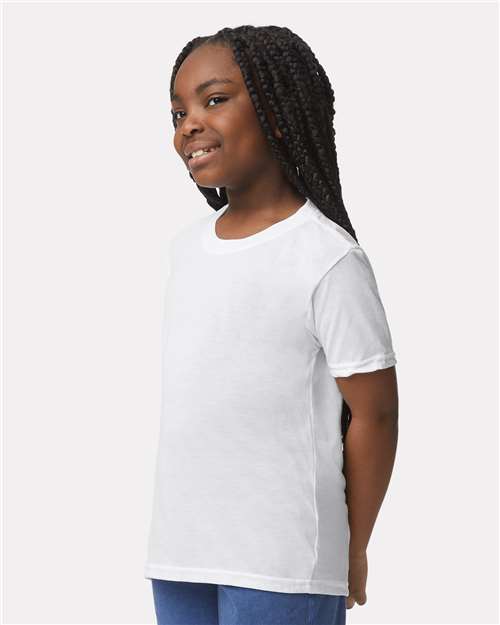 Gildan 42000B, Youth Performance T-shirt, White