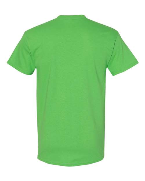Gildan 5000, Unisex Heavy Cotton T-shirt, Electric Green