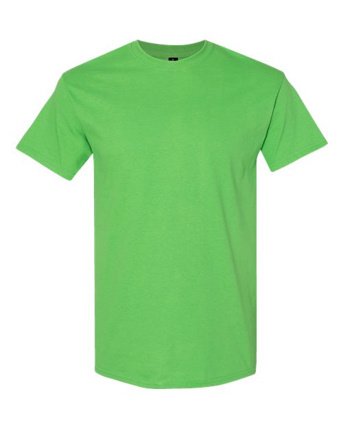 Heavy Cotton T-Shirt | Durable | Everyday Wear - 5000 Electric Green classic fit comfortable Cotton durable everyday wear heavy cotton Polyester printable short sleeve t-shirt T-Shirts - Core unisex