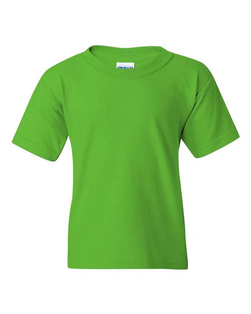 Gildan 5000B, Youth Heavy Cotton T-shirt, Electric Green