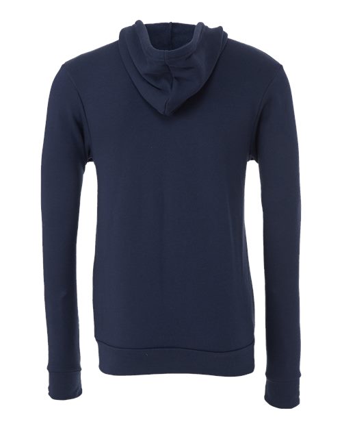 BELLA + CANVAS 3739, Unisex Sponge Fleece Full-zip Hoodie Sweatshirt, Navy