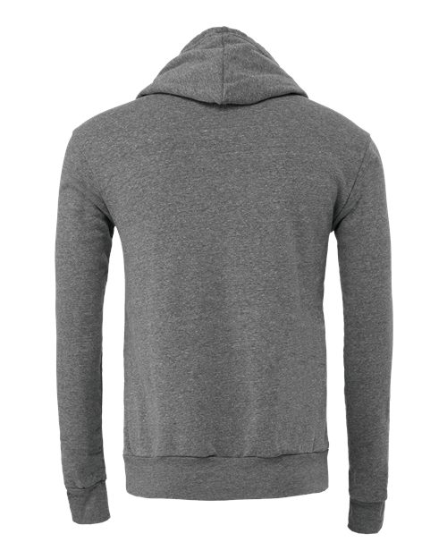 BELLA + CANVAS 3719, Unisex Sponge Fleece Hoodie Sweatshirt, Deep Heather