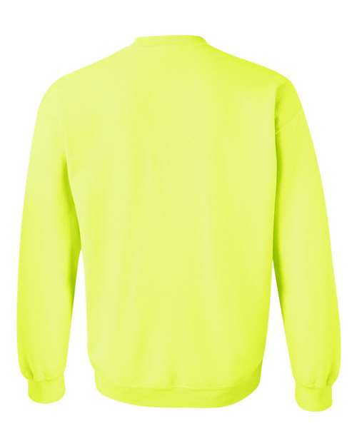 Gildan 18000, Unisex Heavy Blend Crewneck Sweatshirt, Safety Green