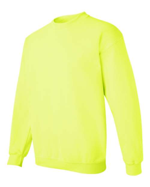 Gildan 18000, Unisex Heavy Blend Crewneck Sweatshirt, Safety Green