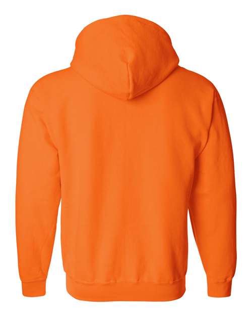 Gildan 18600, Unisex Heavy Blend Full-zip Hooded Sweatshirt, Safety Orange
