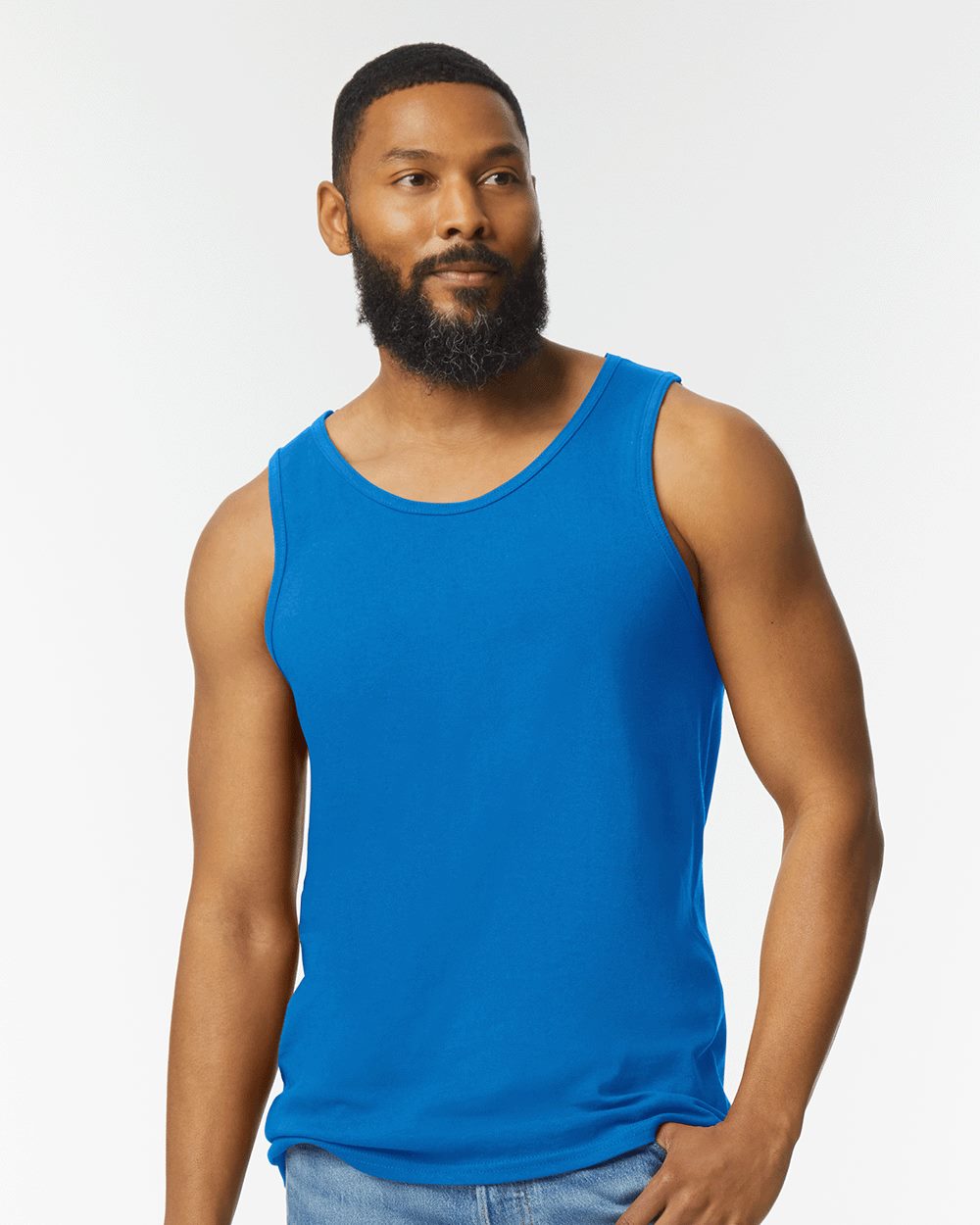 Gildan 3899, 5200 Unisex Heavy Cotton Tank Top, Black
