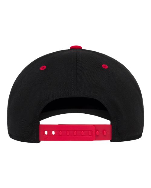 Flexfit 110F, 110 Snapback Cap, Black/ Red