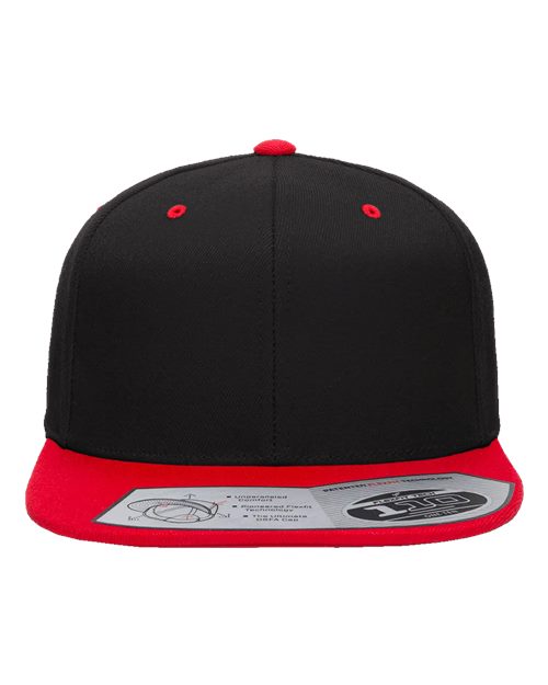 Flexfit 110F, 110 Snapback Cap, Black/ Red