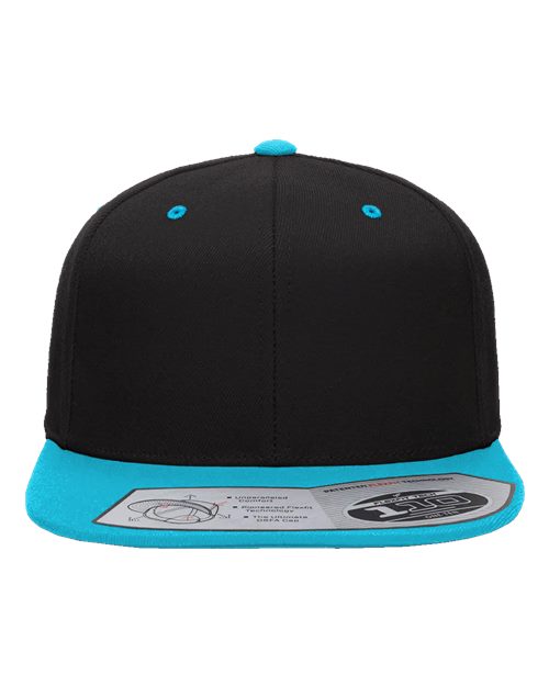 Flexfit 110F, 110 Snapback Cap, Black/ Teal