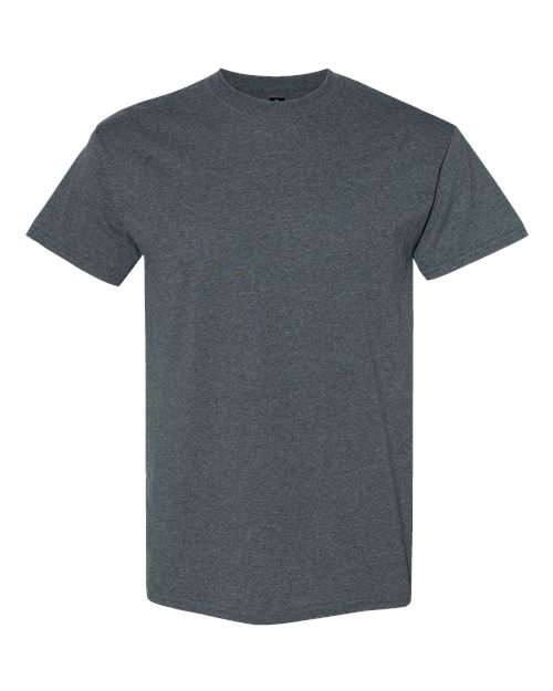 Heavy Cotton T-Shirt | Durable | Everyday Wear - 5000 Dark Heather classic fit comfortable Cotton durable everyday wear heavy cotton Polyester printable short sleeve t-shirt T-Shirts - Core unisex