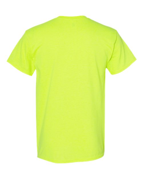 Gildan 5000, Unisex Heavy Cotton T-shirt, Safety Green