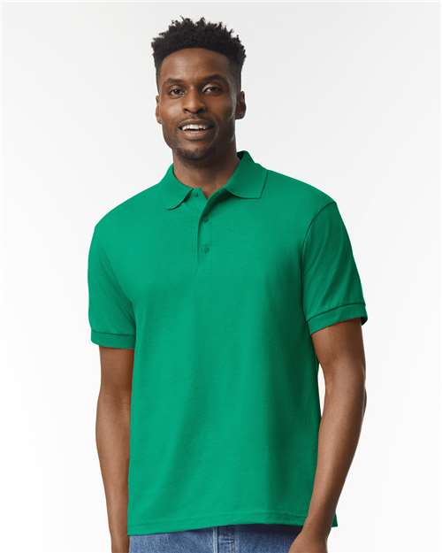 Gildan 8800 Unisex DryBlend® Jersey Polo Kelly Green Cotton Cotton-Poly Blend Jersey Midweight Moisture-Wicking Polos Polos & Knits Polyester Regular Fit Sport / Athletic Tear-Away Label Tops Womens Womens Tops