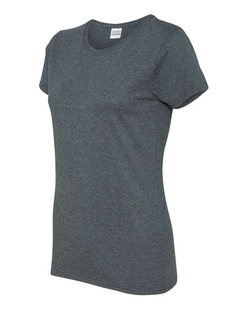 Gildan 5000L, Women's Heavy Cotton T-shirt, Dark Heather