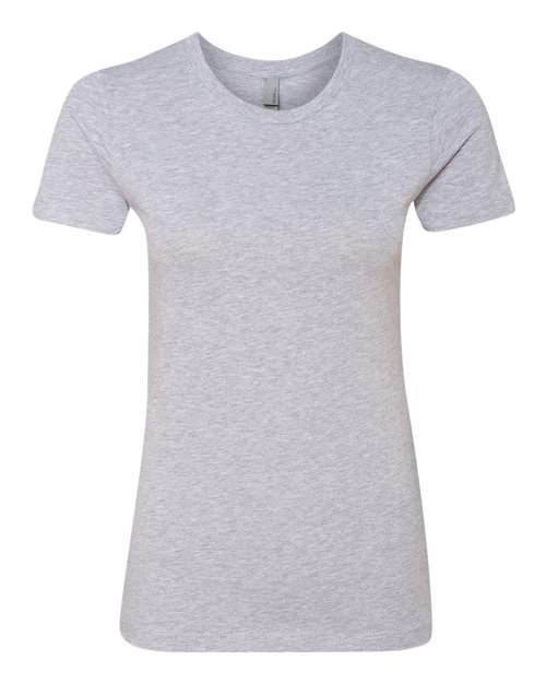 Next Level 3900, Women’s Cotton Tee, Heather Grey