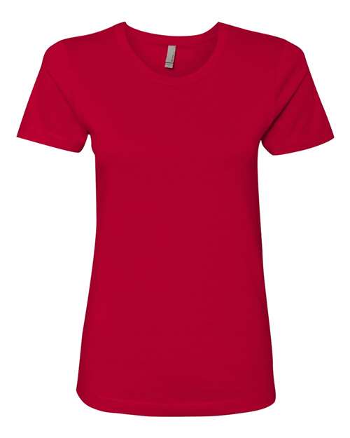 Next Level 3900, Women’s Cotton Tee, Red