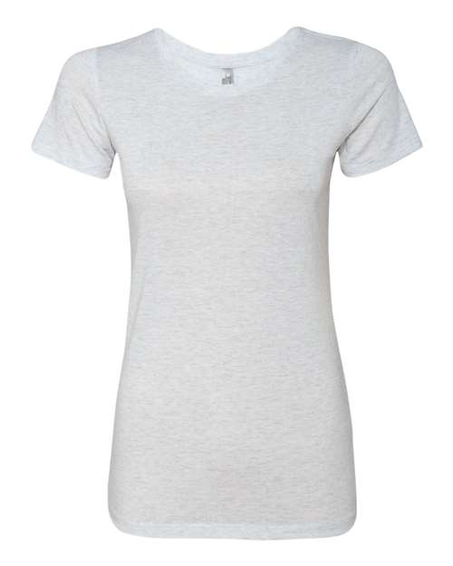 Next Level 6710, Women’s Triblend Tee, Heather White