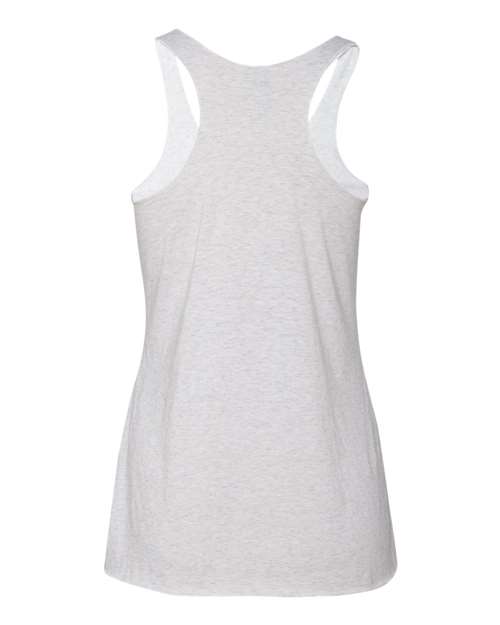 Next Level 6733, Women’s Triblend Racerback Tank, Heather White