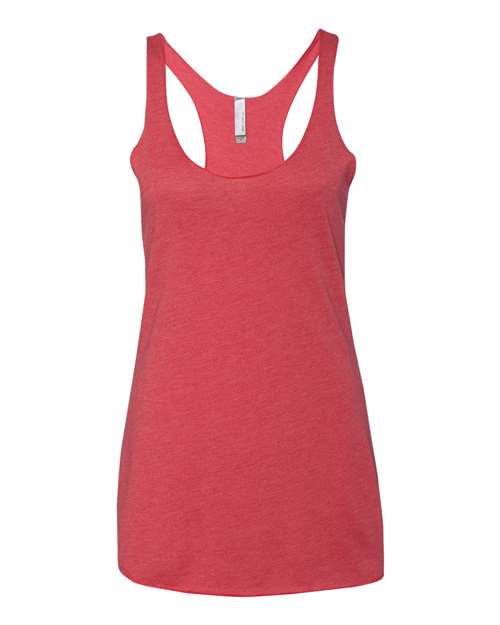 Next Level 6733, Women’s Triblend Racerback Tank, Vintage Red