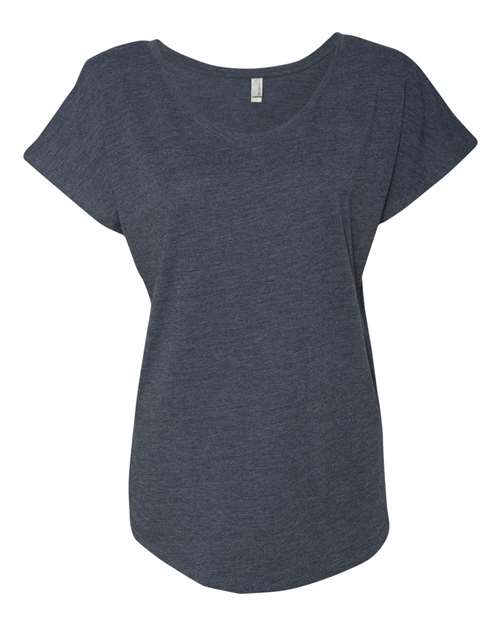 Next Level 6760, Women’s Triblend Dolman Tee, Vintage Navy