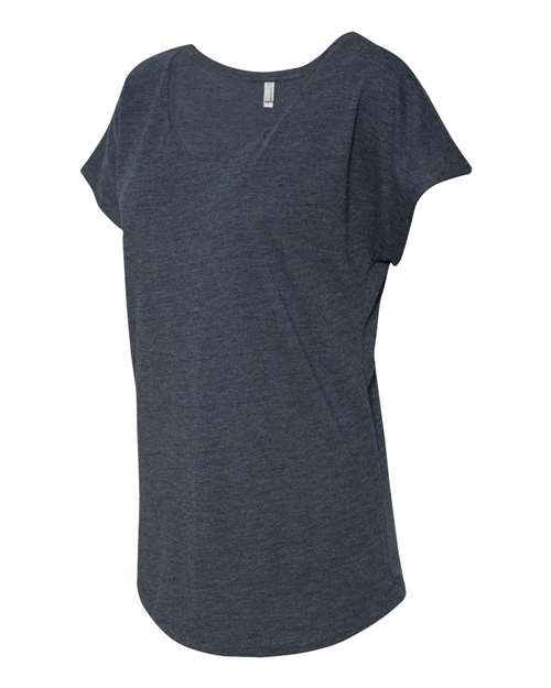 Next Level 6760, Women’s Triblend Dolman Tee, Vintage Navy