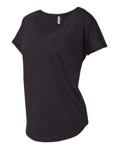 Next Level 6760, Women’s Triblend Dolman Tee, Vintage Black