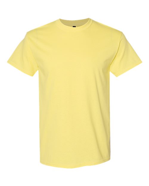 Gildan 5000, Unisex Heavy Cotton T-shirt, Cornsilk