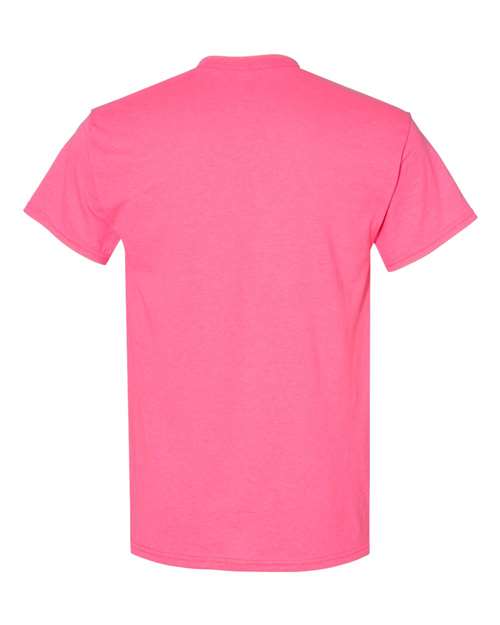 Gildan 5000, Unisex Heavy Cotton T-shirt, Safety Pink