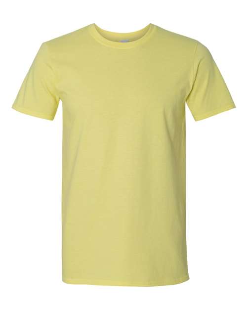 Gildan 64000, Unisex Softstyle T-shirt, Cornsilk