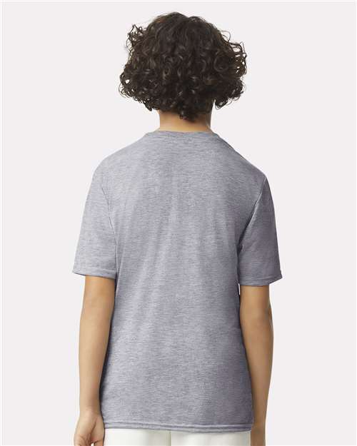 Gildan 42000B, Youth Performance T-shirt, Sport Grey