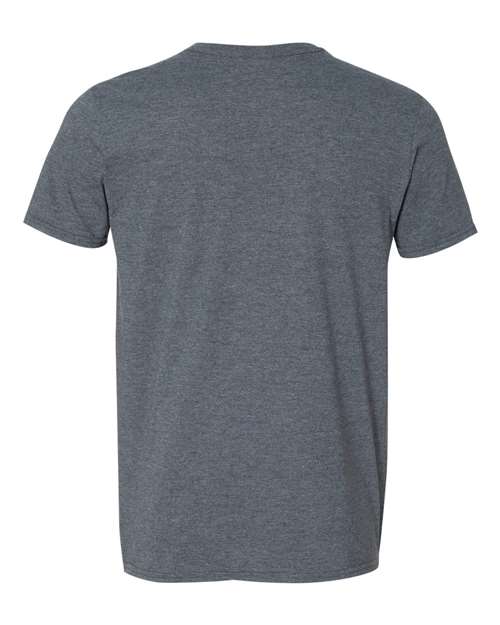 Gildan 64V00, Unisex Softstyle V-neck T-shirt, Dark Heather