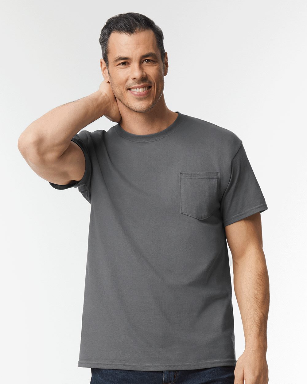 Gildan 5300, Unisex Heavy Cotton Pocket T-shirt, Black
